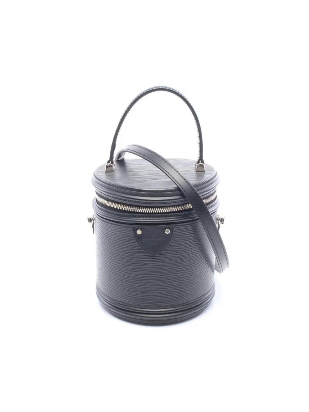 Louis Vuitton Handbag Cannes Epi Noir 2-Way Leather